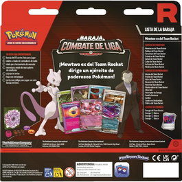 POKEMON JUEGO DE CARTAS Blister cartas League Battle Deck Team Rockets Mewtwo EX Pokemon Latino