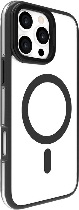 eSTUFF Coque iPhone 16 Pro Max INFINITE HELSINKI à support magnétique - Protection renforcée - 86% plastique recyclé - Noir