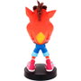 EXQUISITE GAMING Support de chargement figurine Crash Bandicoot 20cm pour manettes PS5, Xbox Series et smartphones (Câble non inclus)