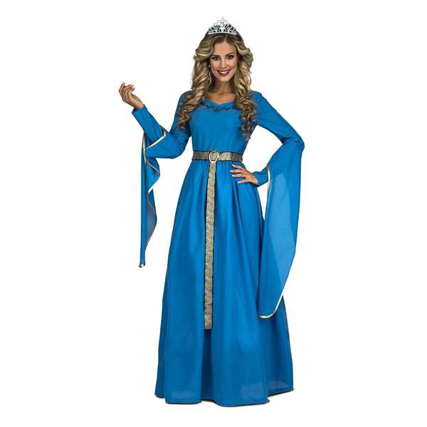 My Other Me Déguisement Princesa Medieval Bleu avec Robe et Diadema Taille XXL