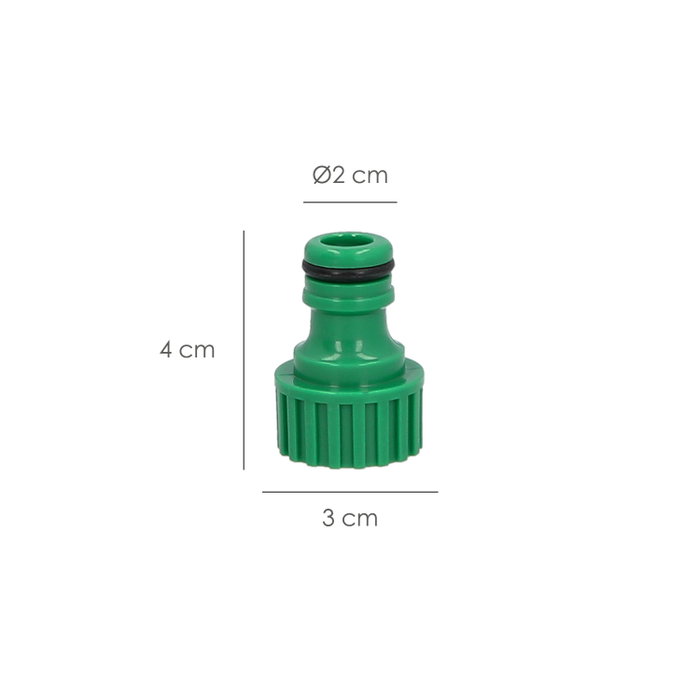 SATURNIA Raccord tuyau plastique 1/2 femelle vrac