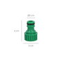 SATURNIA Raccord tuyau plastique 1/2 femelle vrac
