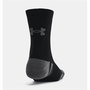Chaussettes de Sport Under Armour Performance Noir Unisexe 3 Pièces
