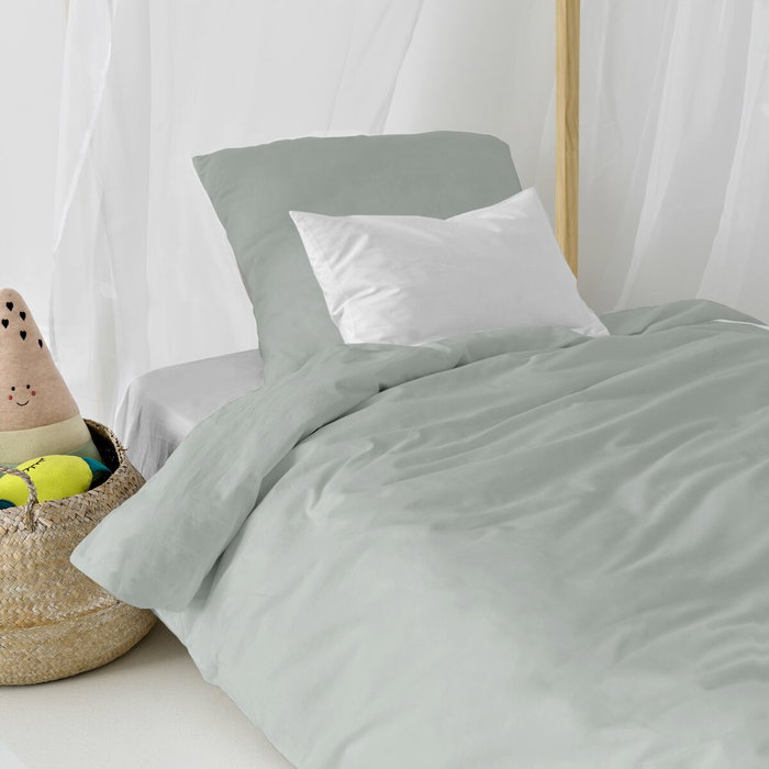 Parure de couette HappyFriday Basic Kids Gris Lit 1 persone 2 Pièces Parure de couette HappyFriday Basic Kids Gris Lit 1 persone 2 Pièces