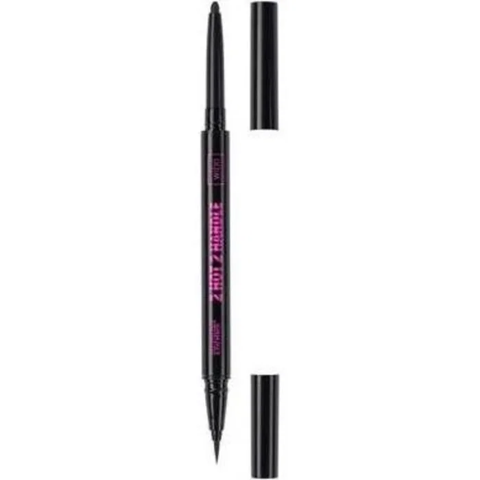 Wibo Too Hot Eyeliner liquide et crayon fard à paupières 2-en-1 Noir intense Wibo Too Hot Eyeliner liquide et crayon fard à paupières 2-en-1 Noir intense