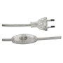 Edm Connexion avec interrupteur 3A 1,5m 2x0,75mm manguera plana transparente