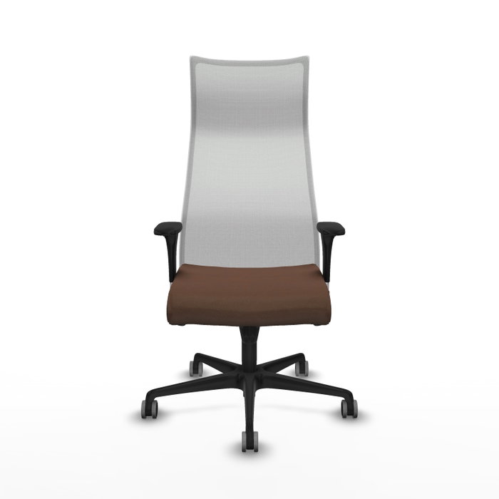 Piqueras y Crespo Chaise de Bureau Albacete Brun foncé et Blanc
