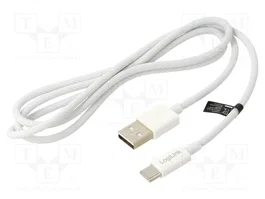 LOGILINK Câble USB 2.0 USB A vers USB C 1m blanc