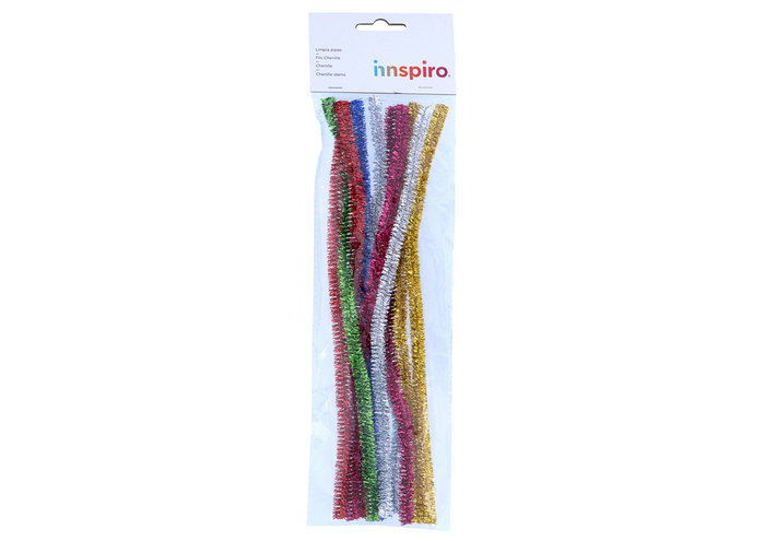 Innspiro Limpiapipas chenille métalliques mix 10mm x 30cm, 10u. Innspiro Limpiapipas chenille métalliques mix 10mm x 30cm, 10u.