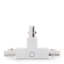 Connecteur T pour rail triphasé blanc
