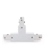Connecteur T pour rail triphasé blanc
