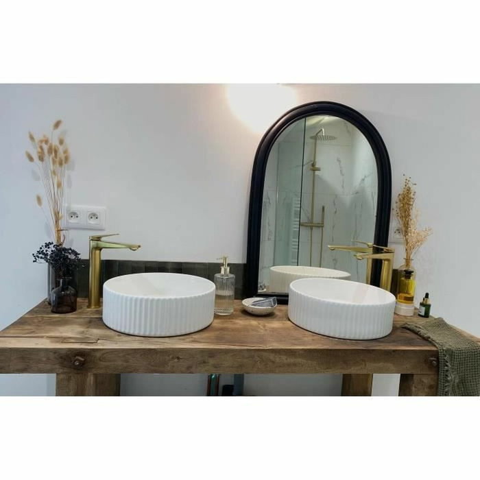 Edouard Rousseau Mitigeur lavabo haut GLOSS Laiton brossé Edouard Rousseau Mitigeur lavabo haut GLOSS Laiton brossé