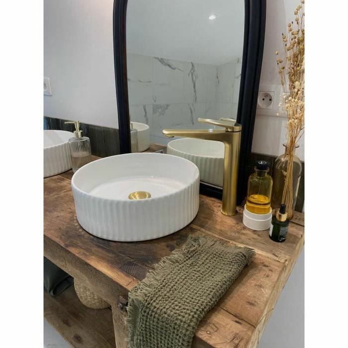 Edouard Rousseau Mitigeur lavabo haut GLOSS Laiton brossé Edouard Rousseau Mitigeur lavabo haut GLOSS Laiton brossé