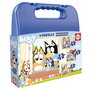Educa - Malette de puzzles Bluey 19830 avec 3 puzzles progressifs pour enfants 3 ans et plus