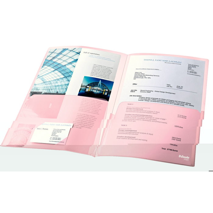 Housses Esselte Transparent A4 polypropylène (5 Unités) Housses Esselte Transparent A4 polypropylène (5 Unités)