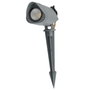 Projecteur LED 7 W IP65 2700 K avec piquet, finition grise