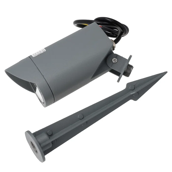 Foco Led con Pincho Jardín 7W IP65 2700K Gris Foco Led con Pincho Jardín 7W IP65 2700K Gris