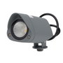 Projecteur LED 7 W IP65 2700 K avec piquet, finition grise