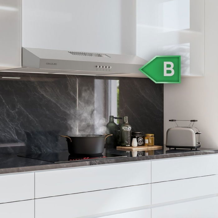 Hotte standard Cecotec Bolero Flux CM 602200 Inox B 220 m3/h Acier Hotte standard Cecotec Bolero Flux CM 602200 Inox B 220 m3/h Acier