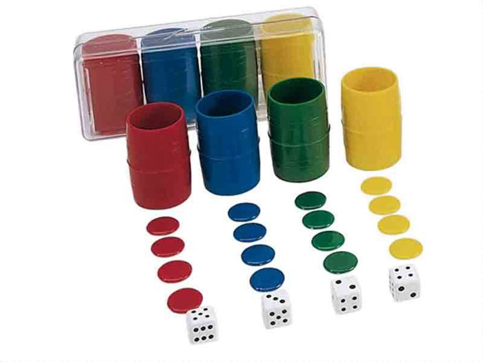Cayro Accessoires de jeu de Parcheesi pour 4 joueurs en boîte plastique, version multilingue (espagnol, anglais, français, italien, portugais, allemand) Cayro Accessoires de jeu de Parcheesi pour 4 joueurs en boîte plastique, version multilingue (espagnol, anglais, français, italien, portugais, allemand)