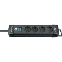 Brennenstuhl Multiprise Premium-Line 4 prises, 1,8 m, noir