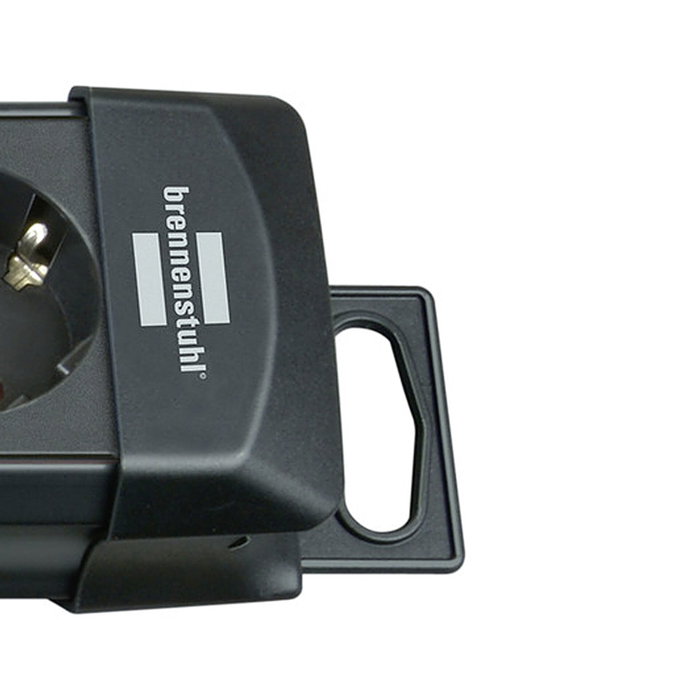 Brennenstuhl Multiprise Premium-Line 4 prises, 1,8 m, noir