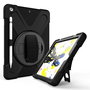 eSTUFF Coque Protection Totale CHICAGO pour iPad 10,2 Pouces avec Protection d'Écran Intégrée, Béquille, Porte-Crayon et Sangles Inclus - Noir