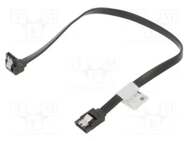 LANBERG Câble SATA 0,3m noir avec prise angulaire