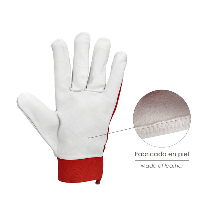 WOLFPACK LINEA PROFESIONAL Gant en cuir et toile 9 pouces WOLFPACK LINEA PROFESIONAL Gant en cuir et toile 9 pouces