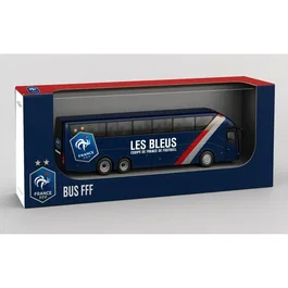MEGABLEU Bus à Rétrofriction Équipe de France - Jouet Véhicule - Échelle 1:50 - En Français - À Partir de 4 Ans