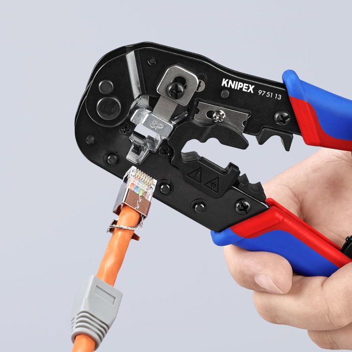 Knipex Pince à sertir pour connecteurs RJ45 Western