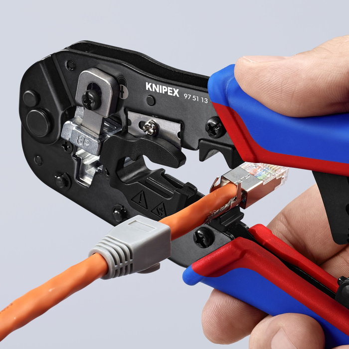 Knipex Pince à sertir pour connecteurs RJ45 Western