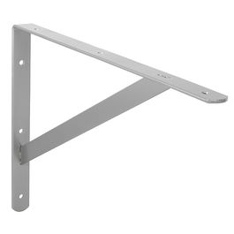 HERRAJES ALK Support d'angle Dory Gris Métal 400mm Finition Gris (Noir, Blanc)