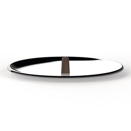 Alessi PU200/24 - Tête pour Induction 24 cm avec Pivot pour Cuillère - Conception Patricia Urquiola - Acier Inoxydable 18/10