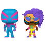 FUNKO Blister 2 figurines POP Spider-Man - Spider-Man 2099 & Spider-Man India Exclusive