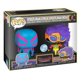 FUNKO Blister 2 figurines POP Spider-Man - Spider-Man 2099 & Spider-Man India Exclusive