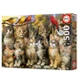 Educa Puzzle 500 pièces Chatons et Oiseaux - 48 x 34 cm