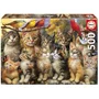 Educa Puzzle 500 pièces Chatons et Oiseaux - 48 x 34 cm