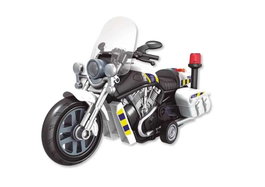 JugaToys Moto à friction Police avec lumières et sons