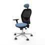 Piqueras y Crespo Chaise de Bureau avec Appui-tête Jorquera 3D086G1 Bleu ciel