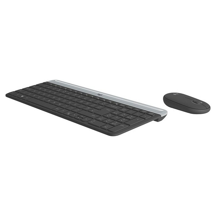 Logitech MK470 Slim Ensemble Clavier et Souris Sans Fil AZERTY Graphite