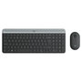 Logitech MK470 Slim Ensemble Clavier et Souris Sans Fil AZERTY Graphite