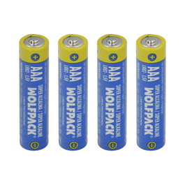 WOLFPACK LINEA PROFESIONAL Piles Alcalines AAA LR-3, Pack de 4