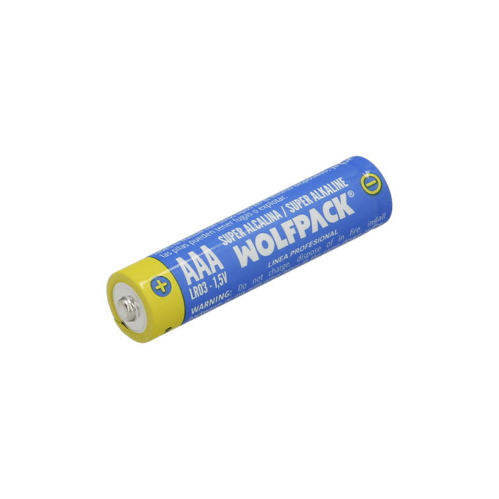 WOLFPACK LINEA PROFESIONAL Piles Alcalines AAA LR-3, Pack de 4