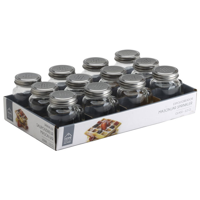 Home Deco Factory Mason Jar - Lot de 12 bocaux en verre