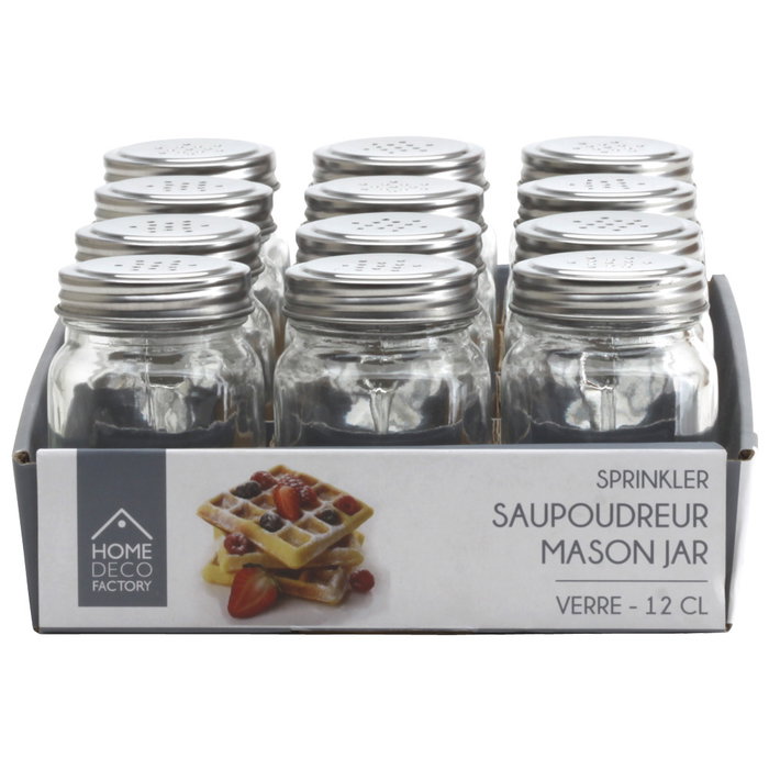 Home Deco Factory Mason Jar - Lot de 12 bocaux en verre