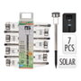 Ipae Progarden Lot de 7 pieux solaires en acier inoxydable, 1 LED, IP44
