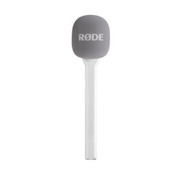 Rode Interviewgo White - Adaptateur pour Wireless GO, Microphone d'Interview Compact avec Antivient, Blanc