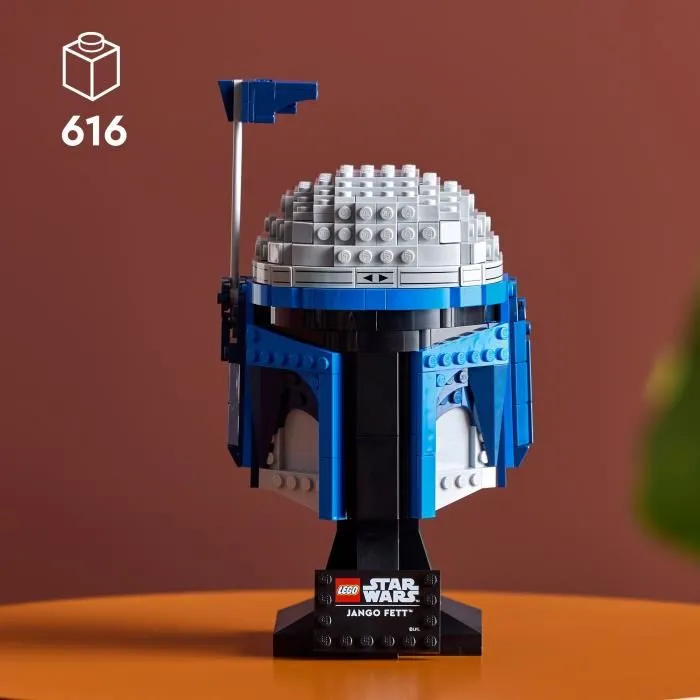 Lego 75408 Star Wars Casque de Jango Fett - Set de Construction Adulte de 616 Pièces - Idéal Cadeau