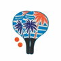 SCHILDKROT Raquettes de beachball en bois laqué avec 2 balles et sac filet